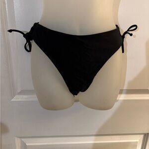 Verdusa Black Tie-Side Bikini Bottom Sz L